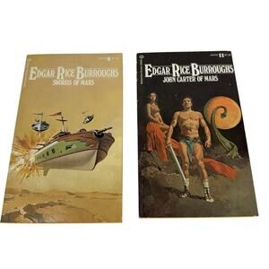 Vintage Edgar Rice Burroughs Mars Novels #8 & #11